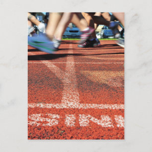 決勝線を交差させます-業積かRunne ポストカード