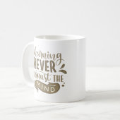 決学して心を疲れない コーヒーマグカップ (正面左)