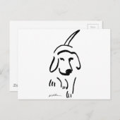 決定されたビーグル ポストカード (正面/裏面)