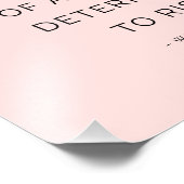 決定された女インスパイア性引用文ピンク黒 フォトプリント            (角)