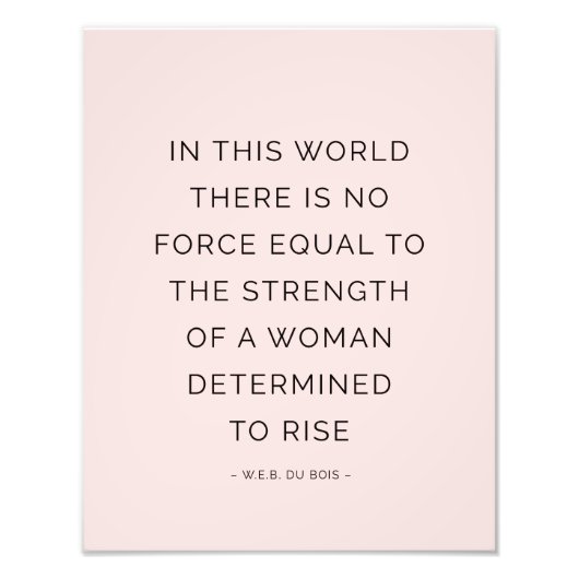 決定された女インスパイア性引用文ピンク黒 フォトプリント            (正面)