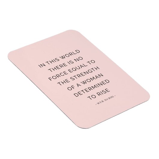 決定された女インスパイア性引用文ピンク黒 マグネット (右側)