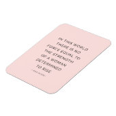 決定された女インスパイア性引用文ピンク黒 マグネット (左側)