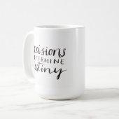 決定による運命の変化 コーヒーマグカップ (正面左)