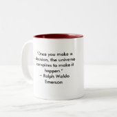 決定をすればユリ、"、宇宙… ツートーンマグカップ (正面左)