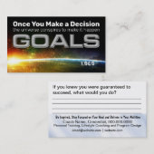 決定ゴールカード 名刺 (正面/裏面)