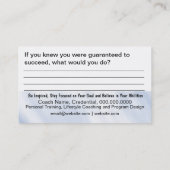 決定ゴールカード 名刺 (裏面)