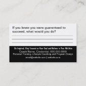 決定ゴールカード 名刺 (裏面)