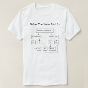 決定ツリーの上の私を目覚めさせる前に Tシャツ