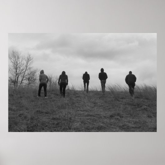 決定白黒ポスター/プリント ポスター (正面)