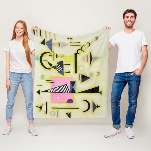 決定的なバラ色、ワッシリー・カンディンスキー フリースブランケット (インサイチュ)