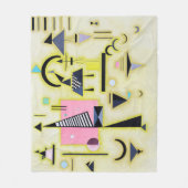 決定的なバラ色、ワッシリー・カンディンスキー フリースブランケット (正面)