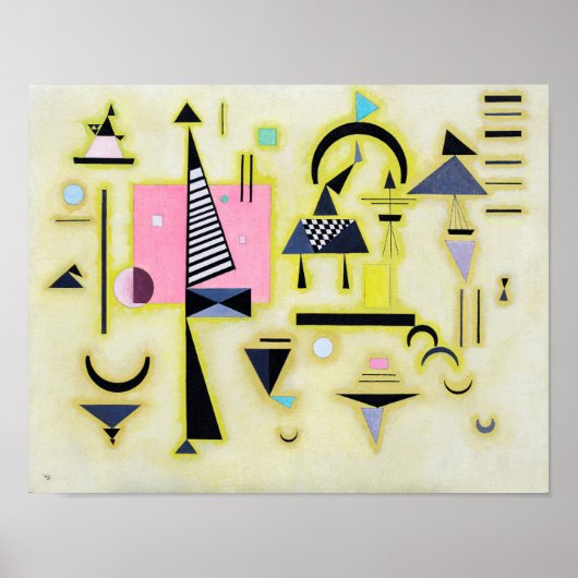 決定的なバラ色、ワッシリー・カンディンスキー ポスター (正面)