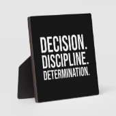 決定規律決定 – ジム、ハッスル フォトプラーク (正面)