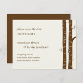 **決定通知 - アーモンド** セーブザデート (正面/裏面)