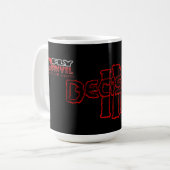 決定3のマグのはえの金敷 コーヒーマグカップ (正面左)