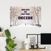 「決定」の壁感動的アートのポスター ポスター (ホームオフィス)