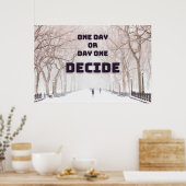 「決定」の壁感動的アートのポスター ポスター (キッチン)