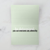 "決定"の挨拶状 カード (内部)