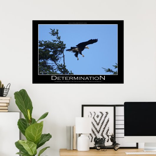 決定～ポスタやる気を起こさせるー ポスター (ホームオフィス)