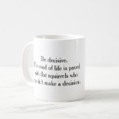 決定-リス--をして下さい マグカップ (正面左)