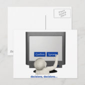 決定、決定… ポストカード (正面/裏面)