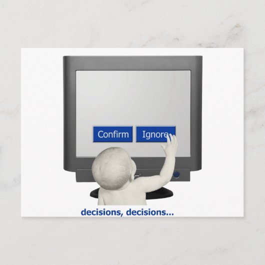 決定、決定… ポストカード (正面)