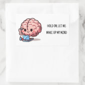 決心する 長方形シール (バッグ)