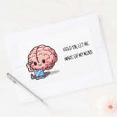 決心する 長方形シール (封筒)