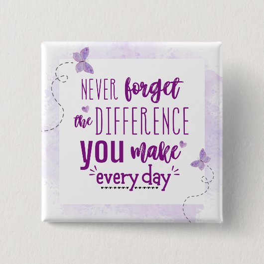 決忘れして違いはない 缶バッジ (正面)