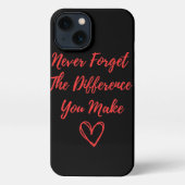 決忘れして違いはない iPhoneケース (裏面)