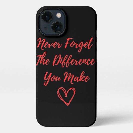 決忘れして違いはない iPhoneケース (裏面)