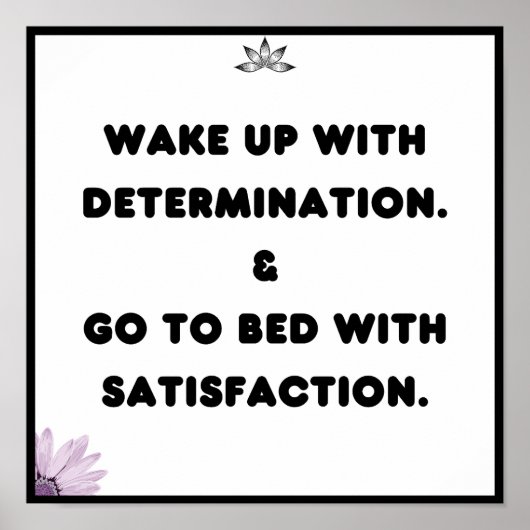 決意して目覚めるベッドに行く、引用文 ポスター (正面)