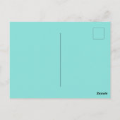 決意する蓮の花できる ポストカード (裏面)