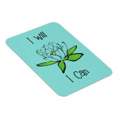 決意する蓮の花できる マグネット (右側)