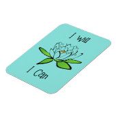 決意する蓮の花できる マグネット (左側)