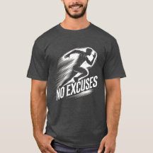 決意走付き – 言い訳なしTシャツ