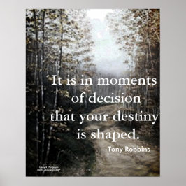 決断の瞬間トニー・ロビンズ ポスター