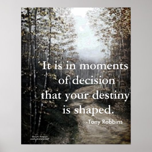 決断の瞬間トニー・ロビンズ ポスター (正面)