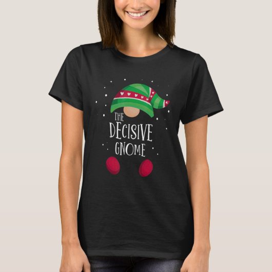 決断力あるノーム家族のクリスマスパジャマコーデ Tシャツ (正面)