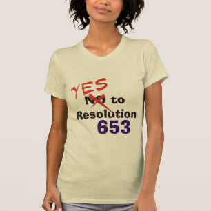 決断653へのYes Tシャツ