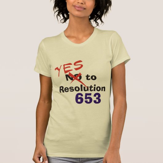 決断653へのYes Tシャツ (正面)
