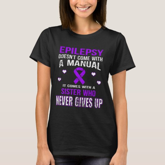 決来して上がらない妹と一緒にてんかん Tシャツ (正面)
