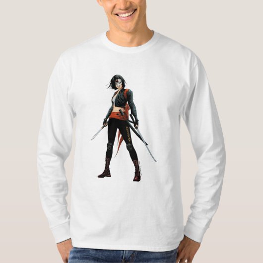 決死隊 |カタナ漫画ブックアート Tシャツ (正面)