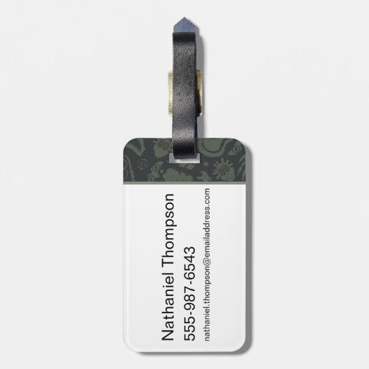 決死隊 |キャラクターアイコンのパターン ラゲッジタグ (裏面縦)