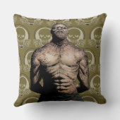 決死隊 |キラー・クロック・漫画・ブック・アート クッション (裏面)