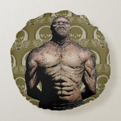 決死隊 |キラー・クロック・漫画・ブック・アート ラウンドクッション (裏面)