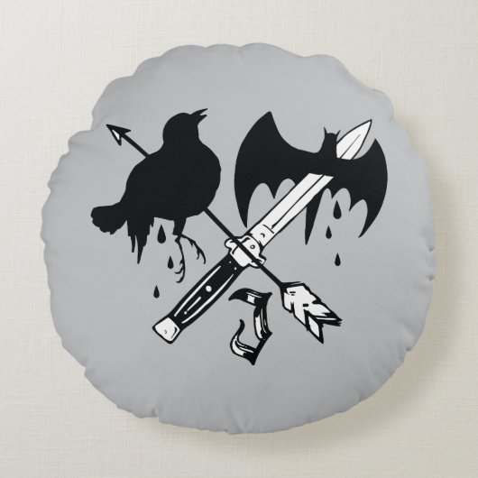 決死隊 |ジョーカー記号 ラウンドクッション (正面)