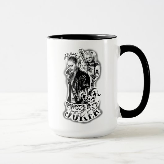 決死隊 |ジョーカー&ハーレーエアブラシタトゥー マグカップ (右)