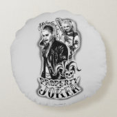 決死隊 |ジョーカー&ハーレーエアブラシタトゥー ラウンドクッション (裏面)